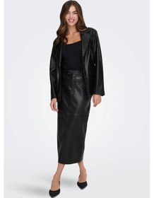 Resim Only Kadın Onlverona Deri Ceket 15350362 Siyah Siyah 