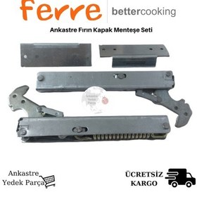 Resim Ferre Uyumlu Ankastre Fırın Kapak Menteşe Seti Yedek Parça - 368200697 