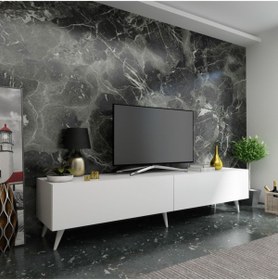 Resim MobilyaFırsat Beyaz İdeal Tv Ünitesi Q7016-1 