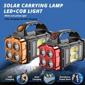 Resim LiHangStar Taşınabilir Güneş LED Çalışma Lambası - Güçlü USB ve Güneş Şarjlı COB El Feneri, Çoklu LED Işıkları ile Kamp, Açık Hava Çalışması, Yürüyüş ve Acil Durum Güç Bankası için İdeal, Açık Hava Çalışma Lambası|Güneş Şarjlı El Feneri|Dayanıklı Yapı, LED Çalışma Lambası 