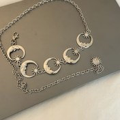 Resim Kadınlar için Vintage Ay Fazı Kemer - Oymalı Çiçek Desenleri ile Çok Yönlü Bel Aksesuarı, Günlük veya Resmi Durumlar için Mükemmel, Ayarlanabilir Metal Alaşımlı Tasarım, Elbise Süsü Kemer | Retro Tarz Kemer | Metal Alaşımlı Kemer, Cinch Kemerler 