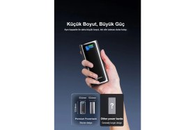 Resim Intouch 20000 mAh Ultra Hızlı Şarj 130W Tft Ekranlı Laptop ve Tablet Şarj Edebilen Powerbank Premium Serisi 
