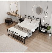 Resim Mobilyadukkanim Bella Metal Karyola 120X200 Arm141 Siyah 