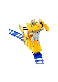 Resim Robot Track Raylı Pilli Robota Dönüşen Araba 
