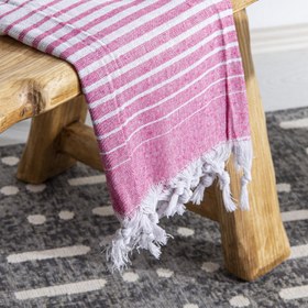 Resim Alagra Pamuklu Peştamal 100x170 cm Pembe 