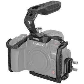 Resim SmallRig 3441 Panasonic LUMIX GH6 için “Black Mamba” Serisi Kamera Kafes Kiti 