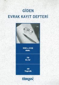 Resim Giden Evrak Kayıt Defteri 40 Yap. Karton Kapak Özkan 