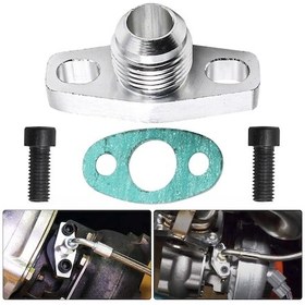 Resim Gt25 / Gt28 / Gt30 Araba Türbini Yağ Besleme Borusu Flanş Contası An10 Bağlantı Adaptörü 