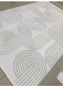 Resim Padişah Halı Essence 72495 957 Serisi Akrilik Salon Oturma Yatak Odası Halısı Krem - Bej - Gri 