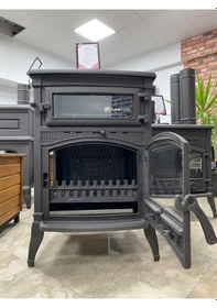 Resim Sirius Maxi Yan Kapak Şömine Döküm Soba Fs-011 Yk 