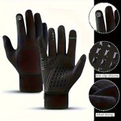 Resim Unisex Kış Eldiveni - Rüzgar Geçirmez & Isı Yalıtımlı, Kaymaz Tutuş, Tam El Koruması, Yumuşak Dokunuş Dostu, Açık Hava Aktiviteleri, Günlük İş Gidiş Gelişleri, Balık Tutma İçin İdeal - Erkekler & Kadınlar İçin Soğuk Hava Ekipmanı, Kış Eldivenleri, Açık Hava Aktivite Eldivenleri 