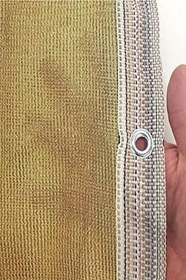 Resim %95 Güneş Geçirmez Gölgelik File, Gölgeleme Tülü, Çit Filesi, Balkon Gölgeliği 1x18 m2 -Krem 