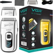 Resim Cdwishbest Kırmızı Stil Vgr Şarj Edilebilir 3 Vitesli Sakal ve Saç Elektrikli Tıraş Makinesi Erkekler Için Kel Kafa Tıraş Makinesi Berber Elektrikli Tıraş Makinesi Ekstra Mesh ile (Yurt Dışından) 