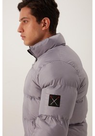 Resim Polo State Erkek Regular Fit Şişme Mont Gri 