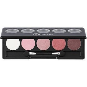 Resim Flormar Color Palette İnce Yapılı & Doğal Işıltılı 5'li Kompakt Göz Farı Paleti 
