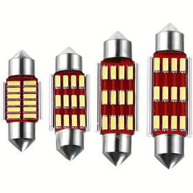 Resim 10 adet Brightech LED Araba İç Mekan Dome Işıkları, Beyaz C5W C10W 4014, 31mm 36mm 39mm 41mm, Otomatik Okuma Festoon Işıkları, Sert Kablolama, ≤36V Çalışma Gerilimi 