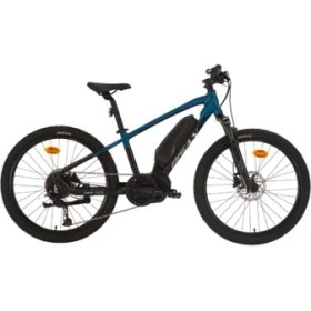 Resim Bisan Arrow Alivio Elektrikli Bisiklet 33 cm Hd 24 Jant 8 Vites Petrol Mavisi Siyah 