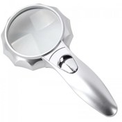 Resim -4x 6 Led Işık Aydınlatma 75mm Optik Lens El Büyüteç 