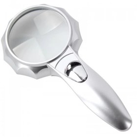 Resim -4x 6 Led Işık Aydınlatma 75mm Optik Lens El Büyüteç 