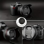 Resim Qzsd Lens Kapağı Aynasız & DSLR Kameralar İçin - Dayanıklı PC Malzeme, 40.5mm'den 82mm'ye Uyar 