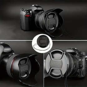 Resim Qzsd Lens Kapağı Aynasız & DSLR Kameralar İçin - Dayanıklı PC Malzeme, 40.5mm'den 82mm'ye Uyar 