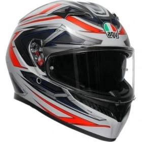 Resim Agv Motosiklet Kaskı K3 Mplk Space Mat White Red Fluo Configuration 