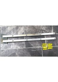 Resim Çamaşırlık Demiri Demir Balkon Çamaşırlık Kurutmalık Duvar Tipi Gümüş 