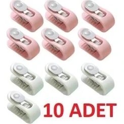 Resim Dekofon Mandallı Yorgan Sabitleme Klipsi 10 Adet - Stokta Olan Renk Gönderilir 