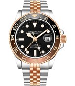 Resim Stührling 3968.4 GMT 42mm Isviçre Üretimi Erkek Kol Saati 