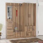 Resim ABRE vm-36348 DORE CEVİZ vestiyer portmanto ayakkabılık 