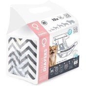 Resim M-Pets Diapers Dişi Köpek Külot XSmall 10 lu Paket 