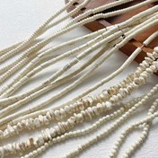 Resim Enfes Çok Şekiller Rondelle / Abaküs / Düz Yuvarlak / Silindir / Düzensiz Şekil Bej Gevşek Boncuk Kolye Bilezik Küpe DIY İşçiliği Takı Aksesuar Yapımı Malzemeleri 