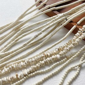 Resim Enfes Çok Şekiller Rondelle / Abaküs / Düz Yuvarlak / Silindir / Düzensiz Şekil Bej Gevşek Boncuk Kolye Bilezik Küpe DIY İşçiliği Takı Aksesuar Yapımı Malzemeleri 