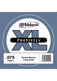 Resim D'addario Psb075 Prosteels Bas Gitar Tek Teli - .075 Profesyonel Paslanmaz Çelik Çekirdek, Yüksek Harmonik Zenginlik Ve Profesyonel Sahne Performansı İçin Güçlü Sinyal 