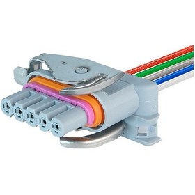 Resim Şarj Dinamo Soketi Gri 5 Pin Kablolu 