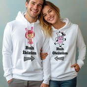 Resim Ruh Öküzüm Kapşonlu Sevgili Sweatshirt 