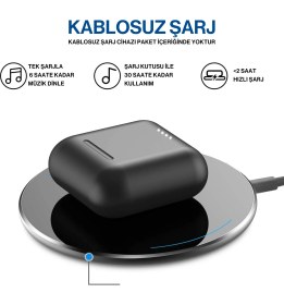 Resim Tozo T6S Ipx8 Su Geçirmez Enc Gürültü Engelleme Bluetooth 5.3 Kablosuz Kulaklık 