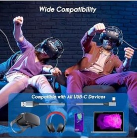Resim STOREMAX Vr5 Usb3.2 Oculus 3/2/1 Pico 4 Aksesuarları ve PC/Steam VR, 5Gbps Yüksek Hızlı PC Veri Aktarımı, VR 