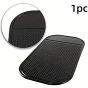 Resim Oldfriend Siyah 5.11x2.75 Inch Araç Göstergesi Kaydırmaz Ped Telefon Anahtar Ayna Dekor 