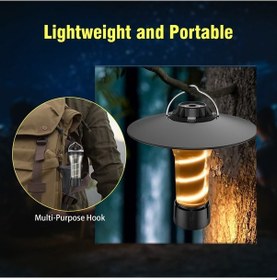 Resim Willowhaven Çok Fonksiyonlu Kamp Led Lambası - 2200mah, 100 Lümen, Usb Şarj, Yağmura Dayanıklı, Siyah Siyah 