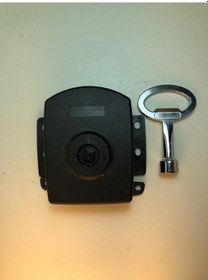 Resim Mini Yüzey Montaj Hava Santral Kabin Ağır Panel Kilit - Metal Gövde + Alu. Kare 8. Anahtar 1 