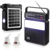 Resim Nettech ANS-2730LS Işıldak Model Kablosuz Hoparlör - Speaker - Siyah 