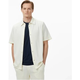 Resim Nautica Erkek Krem Regular Fit Kısa Kollu Gömlek W55521T.1MA 