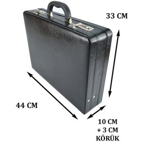 Resim Case Club Şifreli Bond & Evrak Çantası 10 Cm Siyah 