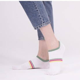 Resim The Socks Company 3 Çift Desenli Kadın Babet Çorap Cok Renklı 