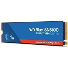 Resim Sandisk WD Blue SN5100 1TB WDS100T5B0E 7100/6700MB/s PCIe Gen 4.0 M.2 2280 NVMe SSD 