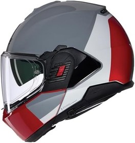 Resim Nolan N120-1 Grafo Çenesi Arkaya Açılan Motosiklet Kaskı Gri 349 L 