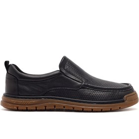 Resim Derimod Fly Erkek Siyah Deri Casual Loafer - Siyah / 4 