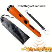Resim Metal Dedektörü Pinpointer 360° Arama Altın & Hazine Bulucu Çanta, LED Gösterge ve Titreşimli Buzzer ile 9V PİL DAHİL DEĞİLDİR, Kaliteli Metal Deteksiyon Cihazı, Antika Avcılığı, Şık Tasarım Tutma Yeri, El Tipi 9V Pil Algıcısı (Pil Dahil Değildir), Hassasiyetli İzleme, Çift Ses Uyarıları, Açık Hava Meraklıları için Harika Seçenek 