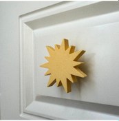 Resim Pomerol Sarı Güneş Dolap Kulpu - Çocuk Odası, Mutfak Ve Banyo İçin Sıcak Ve Dayanıklı Mobilya Kulp 
